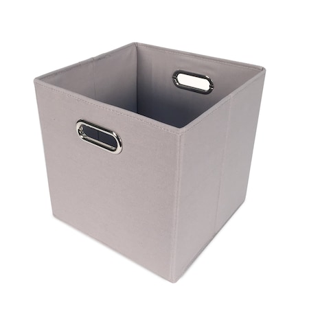 John Louis Home Fabric Bins, Canvas, Grey, 11 in W BIN-C-C02